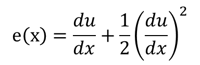 nonlinear strain fomular